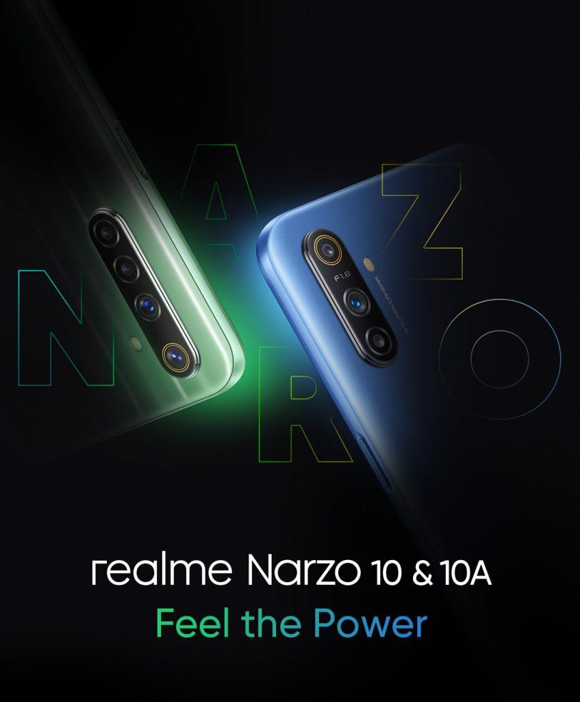 Нові смартфони Realme Narzo 10