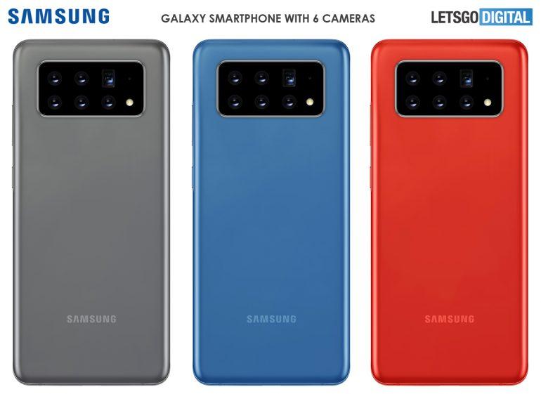 Samsung запатентували смартфон з шістьма камерами