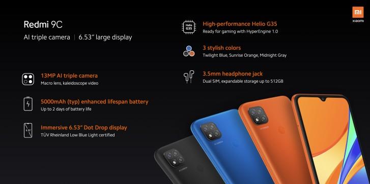 Визначені глобальні ціни на Redmi 9A/Redmi 9C