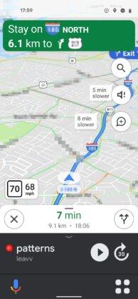 В Google Maps додано новий інтерфейс для автомобілістів