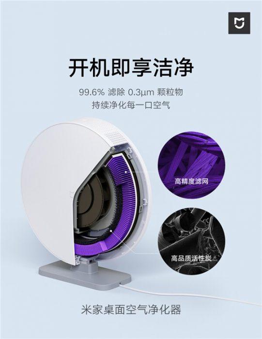 Xiaomi представили настільний очищувач повітря