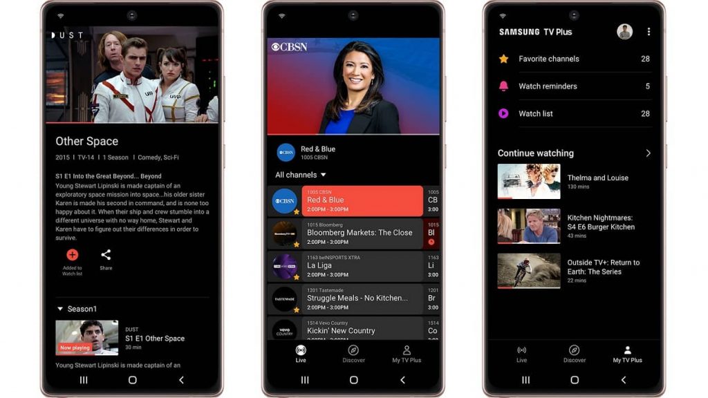 Samsung випускає безкоштовну програму TV Plus