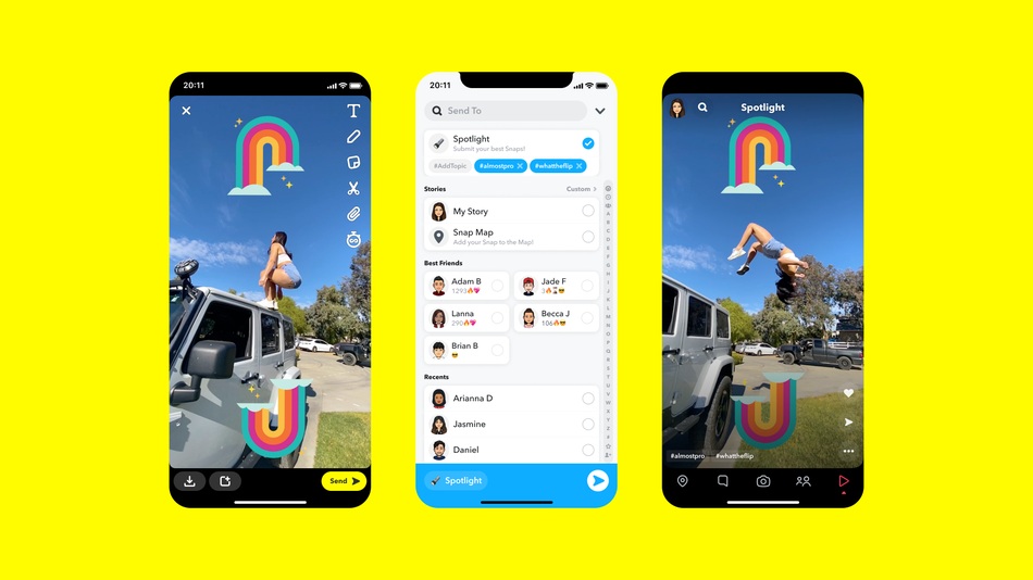Snapchat запускає конкурента TikTok з виплатами за вірусні публікації