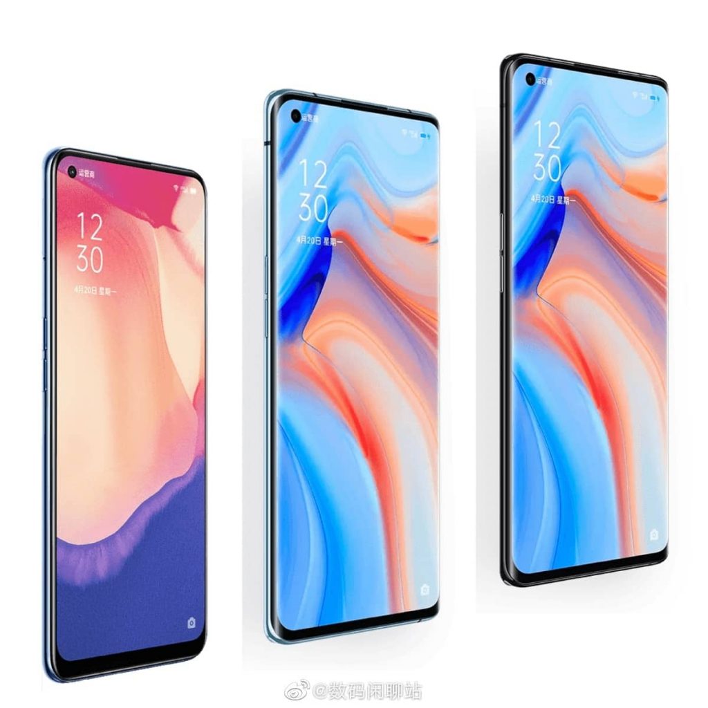 Опубліковано якісні зображення смартфона Oppo Reno5 5G