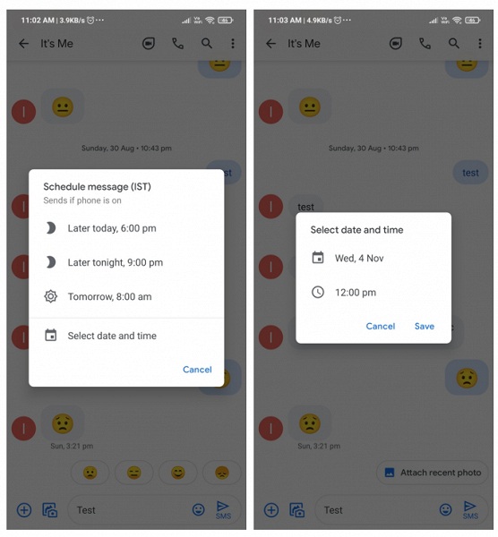 Google впровадила функцію відкладених повідомлень для Google Messages