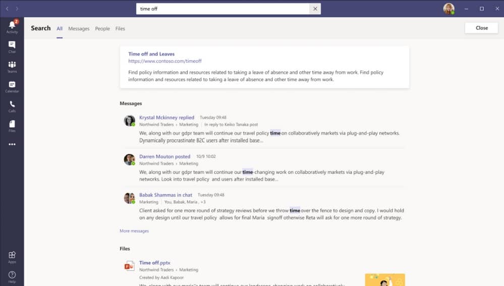 Microsoft Teams отримує новий досвід пошуку, підтримку відеофільтрів