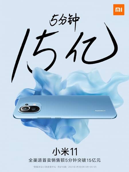 Xiaomi зафіксували рекорд продажів смартфона Mi 11