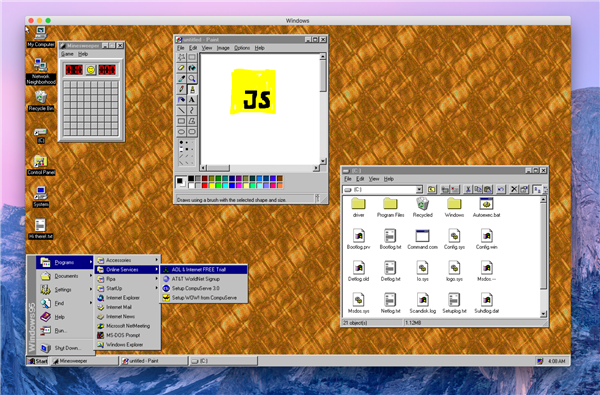 Ентузіасти встановили Windows 95 на Windows 10