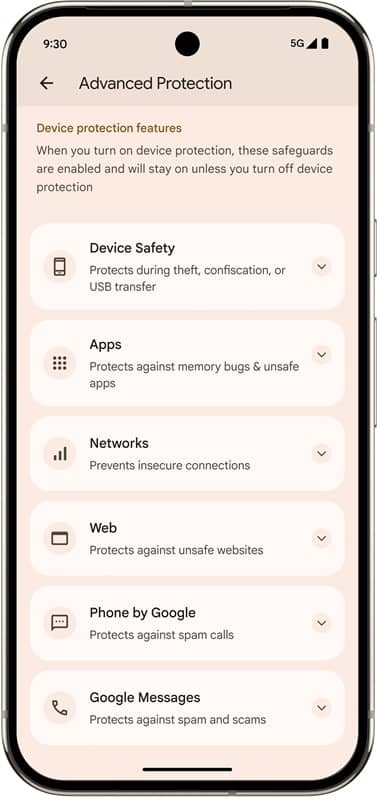 2. advanced protection settings continued